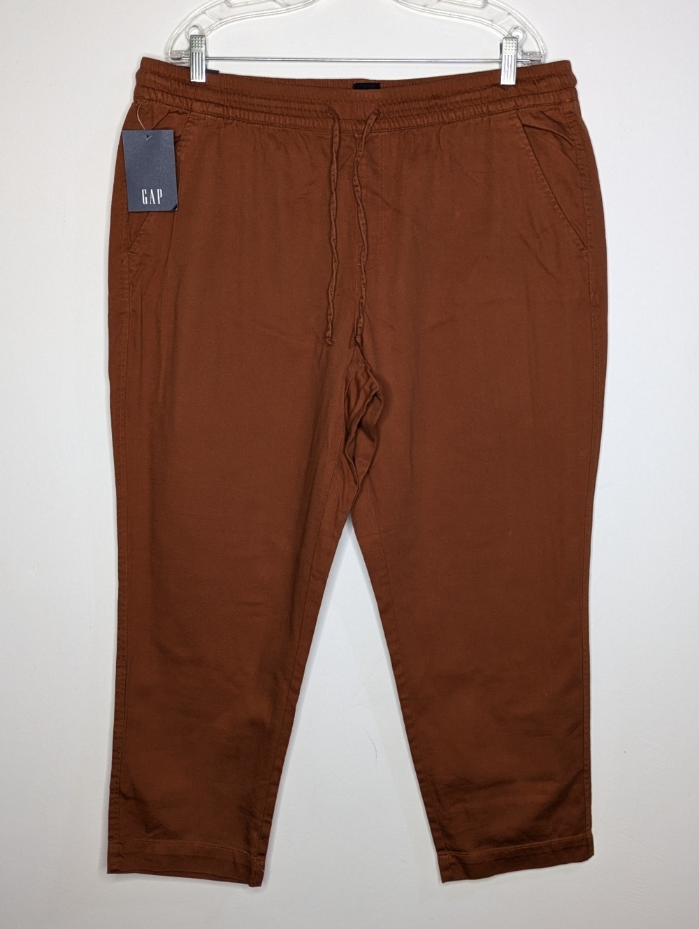 NWT Gap Brown Drawstring Pull On Pant XL